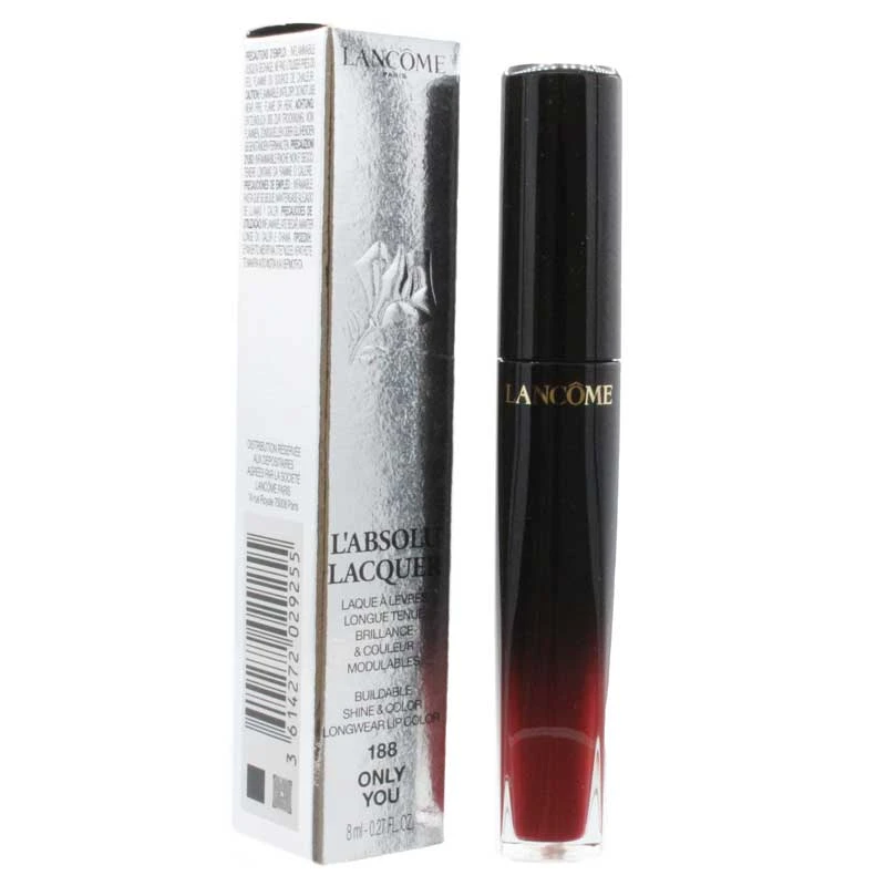 Lancome L'Absolu Lacquer Red Lipstick 188 Only You 2 Lancome L'Absolu Lacquer Red Lipstick 188 Only You - Image 2