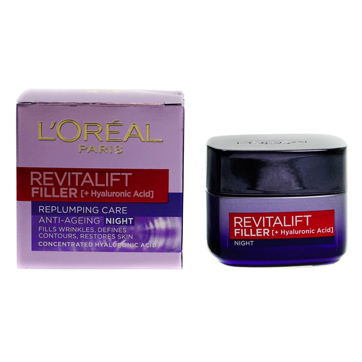 L'Oreal Revitalift Anti-Ageing Night Cream Replumping 50ml (Clearance) 2 L'Oreal Revitalift Anti-Ageing Night Cream Replumping 50ml (Clearance) - Image 2