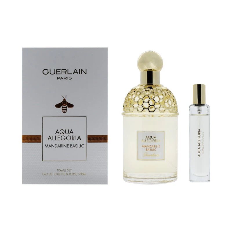Guerlain Aqua Allegoria Mandarine Basilic 125ml EDT & 10ml Purse Spray Travel Set 2 Guerlain Aqua Allegoria Mandarine Basilic 125ml EDT & 10ml Purse Spray Travel Set - Image 2