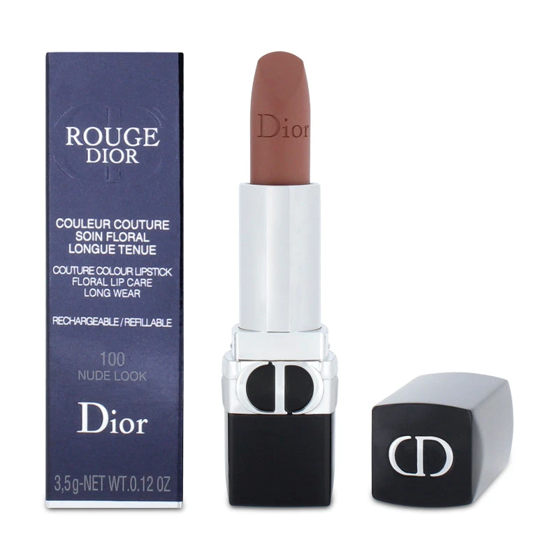 Dior Rouge Couture Colour Lipstick 100 Nude Look Matte 2 Dior Rouge Couture Colour Lipstick 100 Nude Look Matte - Image 2