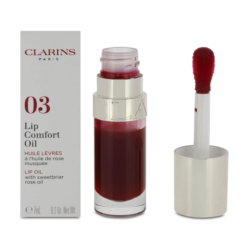Clarins Lip Comfort Oil 03 Cherry 2 Clarins Lip Comfort Oil 03 Cherry - Image 2