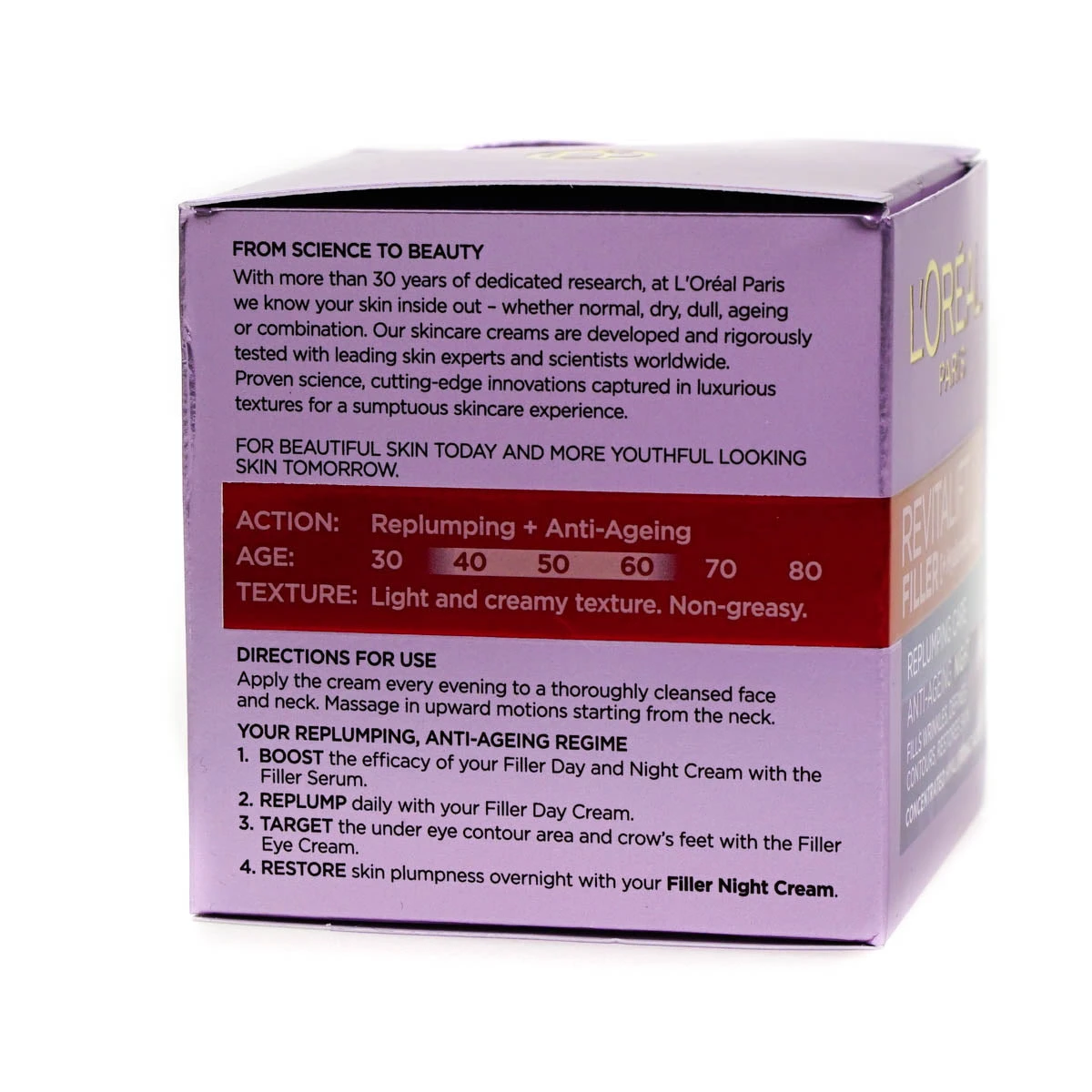 L'Oreal Revitalift Anti-Ageing Night Cream Replumping 50ml (Clearance) 3 L'Oreal Revitalift Anti-Ageing Night Cream Replumping 50ml (Clearance) - Image 3