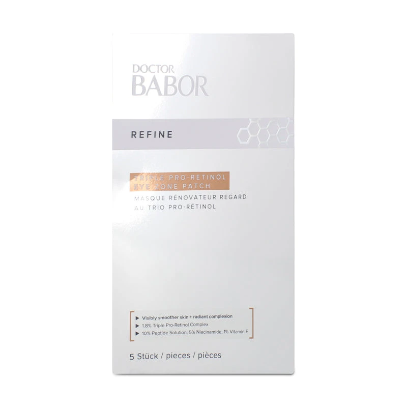 Babor Refine Triple Pro-Retinol Eye Zone Patch X 5 3 Babor Refine Triple Pro-Retinol Eye Zone Patch X 5 - Image 3