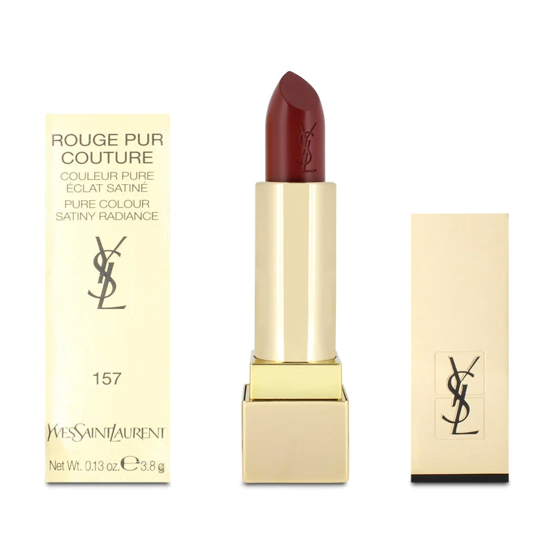 Yves Saint Laurent YSL Rouge Pur Couture Nude Lipstick 157 Nu Inattendu (Blemished Box) 2 Yves Saint Laurent YSL Rouge Pur Couture Nude Lipstick 157 Nu Inattendu (Blemished Box) - Image 2