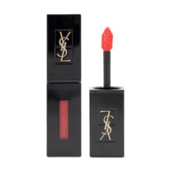 Yves Saint Laurent YSL Rouge Pur Couture Vinyl Liquid Lipstick Stain In Rhythm Red 411
