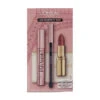 L'Oreal Black Mascara Eyeliner Nude Lipstick 235Make Up Set (Blemished Box)