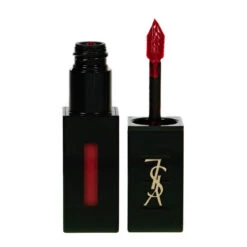 Yves Saint Laurent YSL Red LiquidLipstick Vernis A Levres Stain 401 Rouge Vinyle