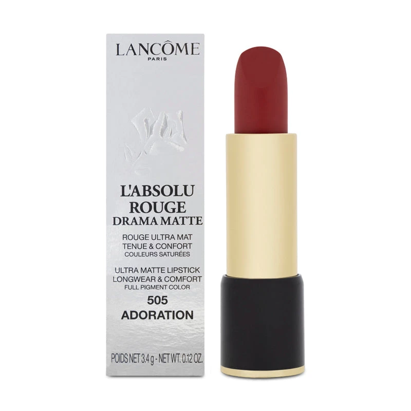 Lancome L'Absolu Rouge Drama Matte Red Lipstick 505 Adoration Drama 2 Lancome L'Absolu Rouge Drama Matte Red Lipstick 505 Adoration Drama - Image 2