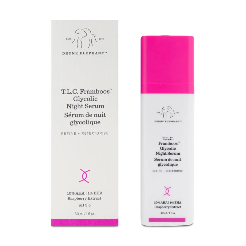 Drunk Elephant T.L.C. Framboos Glycolic Night Serum 30ml (Clearance) 2 Drunk Elephant T.L.C. Framboos Glycolic Night Serum 30ml (Clearance) - Image 2