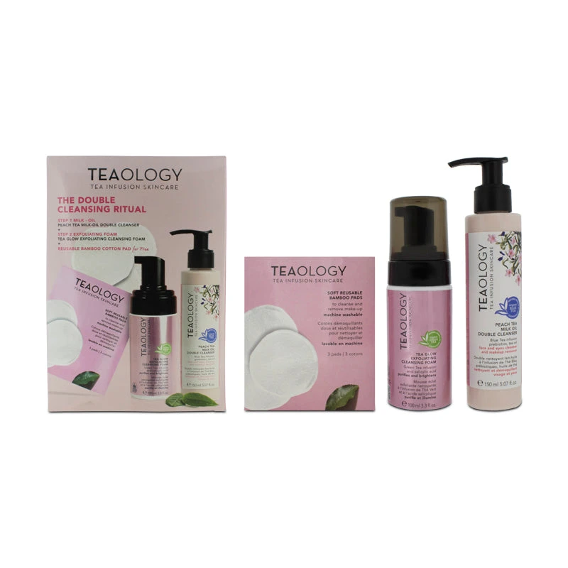 Teaology Cleansing Foam 100mlOil Cleanser 150ml Pads X3 1 Teaology Cleansing Foam 100mlOil Cleanser 150ml Pads X3