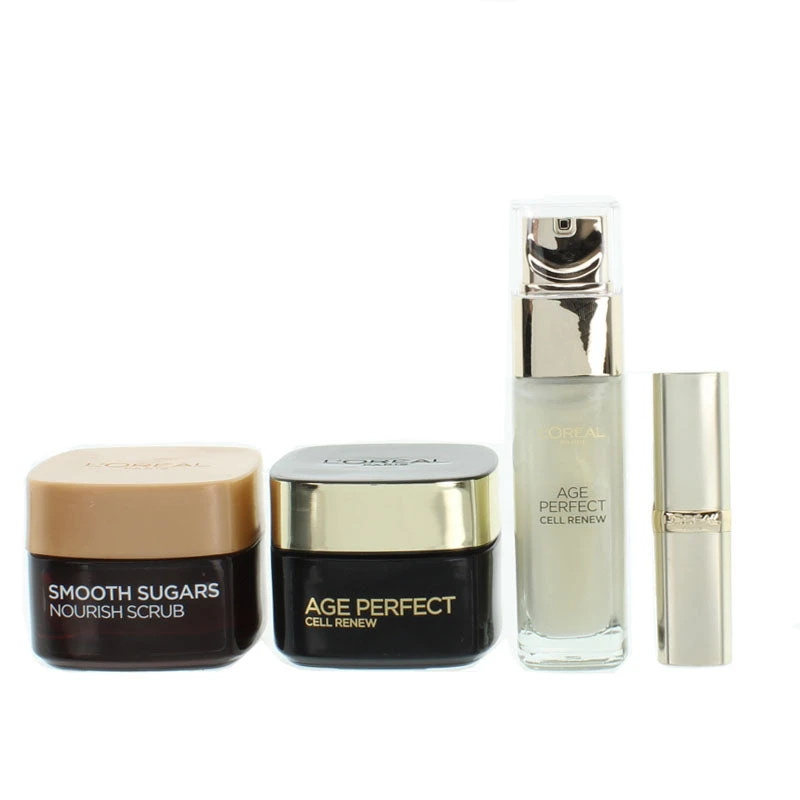 L'Oreal Age Perfect Serum 30ml Cream 50ml Scrub 50ml Gift Set (Blemished Box) 2 L'Oreal Age Perfect Serum 30ml Cream 50ml Scrub 50ml Gift Set (Blemished Box) - Image 2