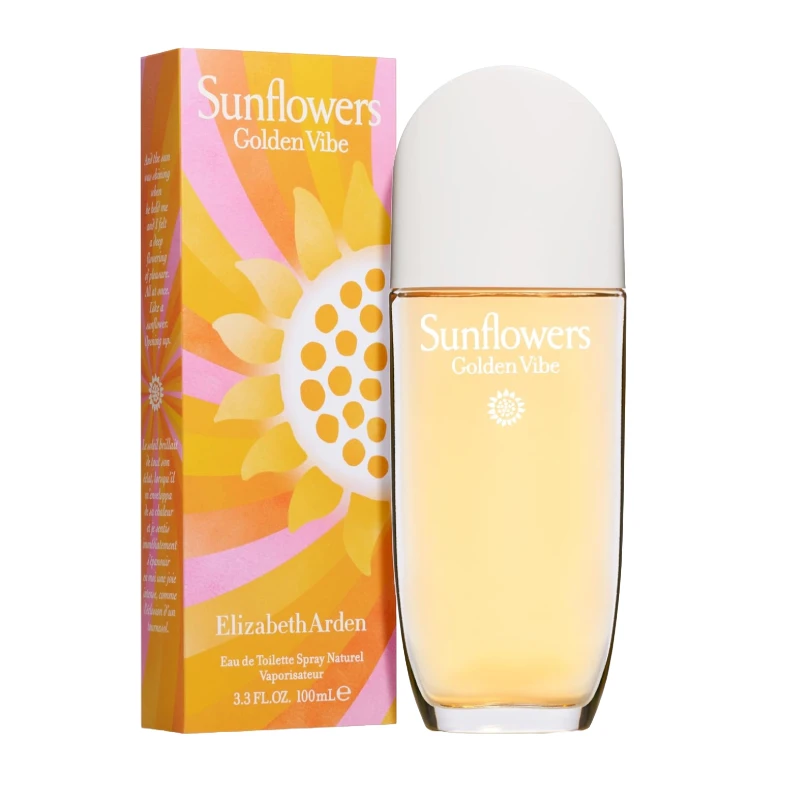 Elizabeth Arden Sunflowers Golden Vibe 100ml Eau De Toilette (Blemished Box) 2 Elizabeth Arden Sunflowers Golden Vibe 100ml Eau De Toilette (Blemished Box) - Image 2