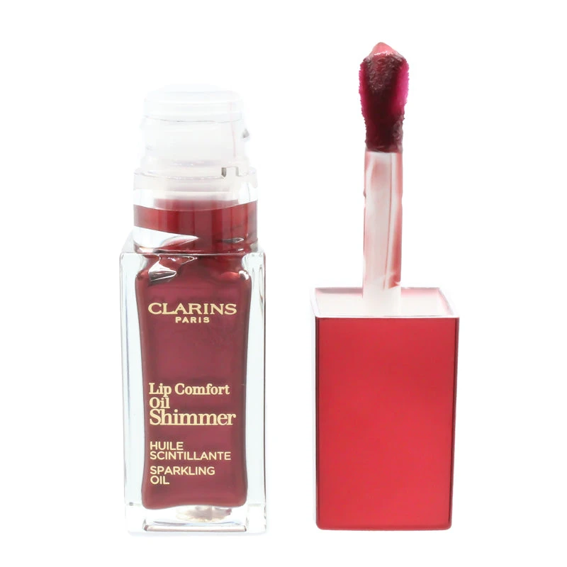 Clarins Lip Comfort Oil Shimmer 08 Burgundy Wine 1 Clarins Lip Comfort Oil Shimmer 08 Burgundy Wine