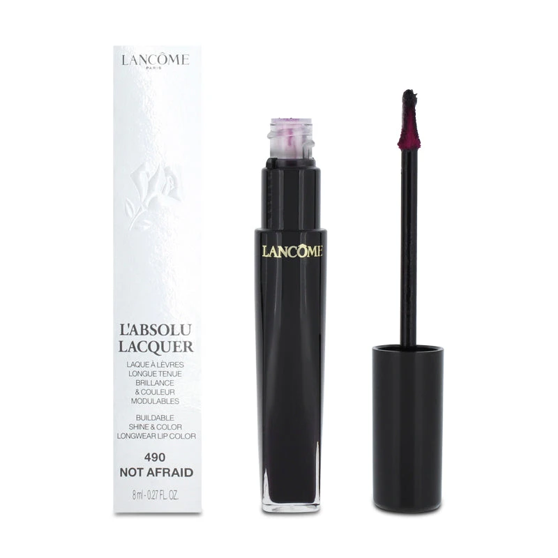 Lancome L'Absolu Lacquer Purple Liquid Lipstick 490 Not Afraid 1 Lancome L'Absolu Lacquer Purple Liquid Lipstick 490 Not Afraid