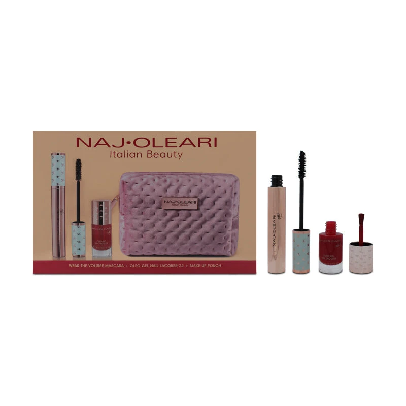 Naj-Oleari Classy Kit Set Makeup Bag With Mascara & Nail Varnish 2 Naj-Oleari Classy Kit Set Makeup Bag With Mascara & Nail Varnish - Image 2