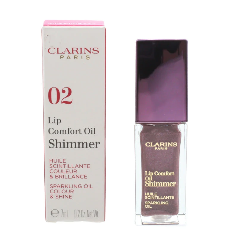Clarins Lip Comfort Oil Shimmer 02 Purple Rain 2 Clarins Lip Comfort Oil Shimmer 02 Purple Rain - Image 2