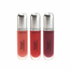 Revlon Lipstick Set 3 Ultra HD Matte Red Pink Purple 5.5ml