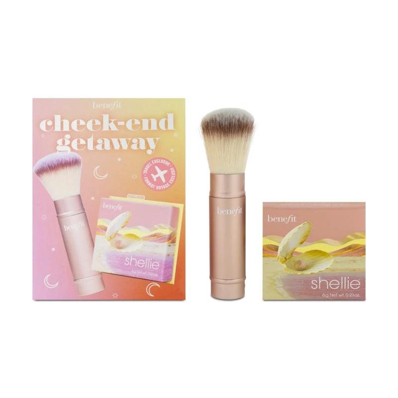 Benefit Shellie Blush With Brush Set 6g (Blemished Box) 2 Benefit Shellie Blush With Brush Set 6g (Blemished Box) - Image 2