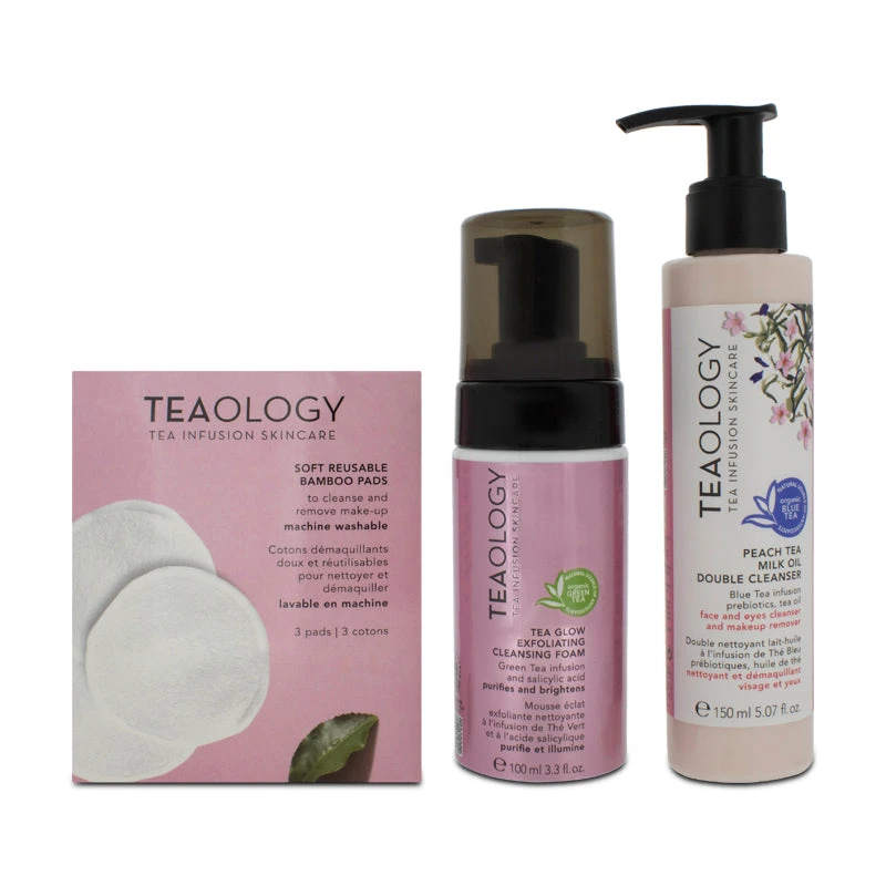 Teaology Cleansing Foam 100mlOil Cleanser 150ml Pads X3 2 Teaology Cleansing Foam 100mlOil Cleanser 150ml Pads X3 - Image 2