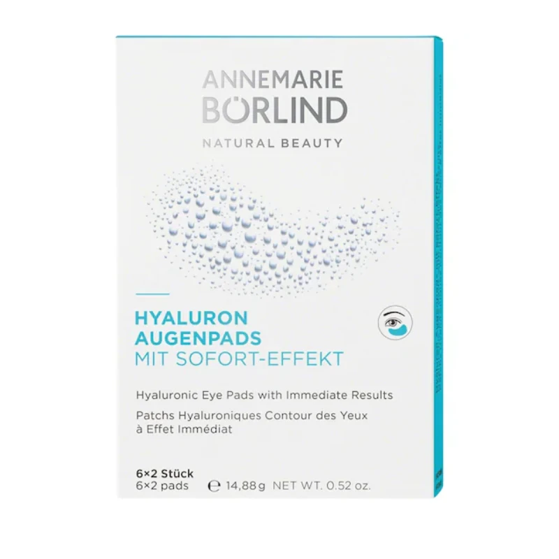 Annemarie Borlind Hyaluronic Eye Pads 6 X 2 Pads (Blemished Box) 2 Annemarie Borlind Hyaluronic Eye Pads 6 X 2 Pads (Blemished Box) - Image 2