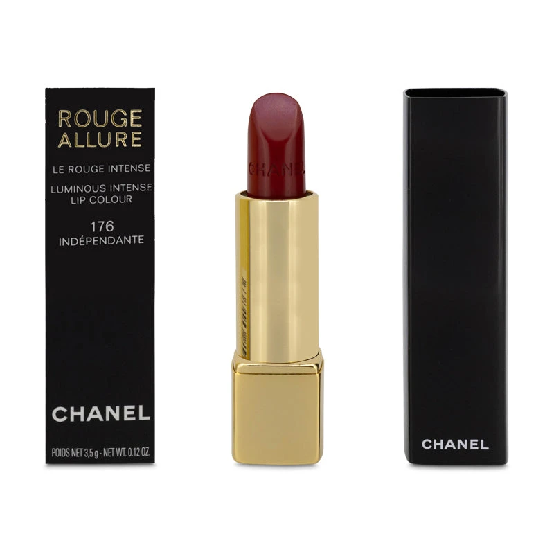 Chanel Rouge Allure Intense Red Lipstick 176 Independante 2 Chanel Rouge Allure Intense Red Lipstick 176 Independante - Image 2