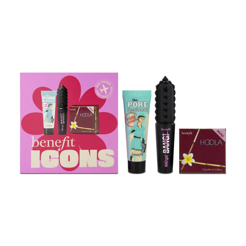 Benefit Icons Makeup Set Mini Primer Mascara & Bronzer (Blemished Box) 2 Benefit Icons Makeup Set Mini Primer Mascara & Bronzer (Blemished Box) - Image 2