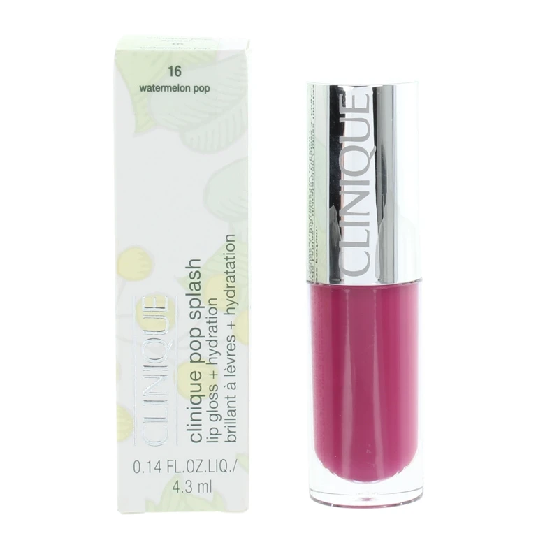 Clinique Pop Splash Lip Gloss + Hydration 16 Watermelon Pop 2 Clinique Pop Splash Lip Gloss + Hydration 16 Watermelon Pop - Image 2