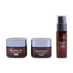L'Oreal Revitalift Day+Night Cream 50ml Serum 30ml Set (Blemished Box)