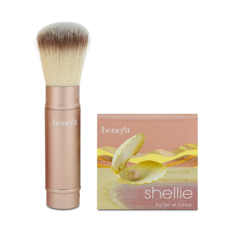 Benefit Shellie Blush With Brush Set 6g (Blemished Box) 1 Benefit Shellie Blush With Brush Set 6g (Blemished Box)