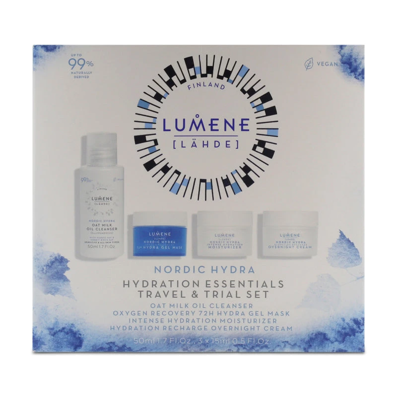 Lumene Nordic Hydra Hydration Essentials Travel & Trial Skincare Gift Set (Blemished Box) 2 Lumene Nordic Hydra Hydration Essentials Travel & Trial Skincare Gift Set (Blemished Box) - Image 2
