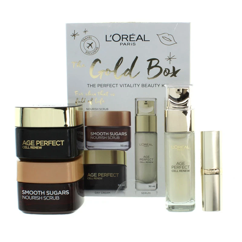 L'Oreal Age Perfect Serum 30ml Cream 50ml Scrub 50ml Gift Set (Blemished Box) 1 L'Oreal Age Perfect Serum 30ml Cream 50ml Scrub 50ml Gift Set (Blemished Box)