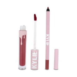 Kylie Cosmetics Matte Berry Red Lipstick & Lip Liner Kit - Shade 401 Victoria (Blemished Box)