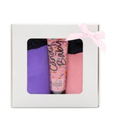 Victoria's Secret Cheeky Purple & Pink Knickers & Lip Gloss Set - Small