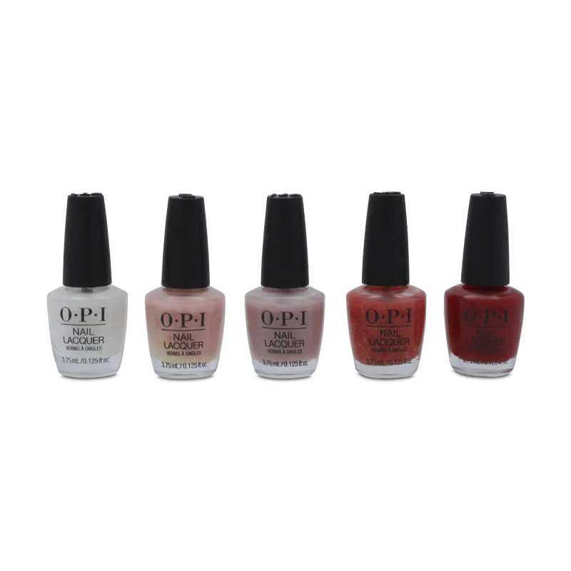 OPI Beaches & Dreams Nail Polish Set - 5 Mini Bottles (Blemished Box) 1 OPI Beaches & Dreams Nail Polish Set - 5 Mini Bottles (Blemished Box)