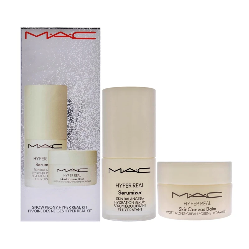 MAC Snow Peony Hyper Real Serum & Moisturiser Set (Blemished Box) 2 MAC Snow Peony Hyper Real Serum & Moisturiser Set (Blemished Box) - Image 2