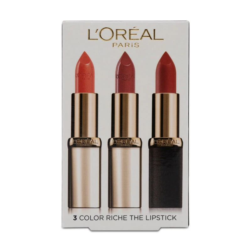 L'Oreal Colour Riche 3 Lipstick Gift Set 4,8g Each 3 L'Oreal Colour Riche 3 Lipstick Gift Set 4,8g Each - Image 3