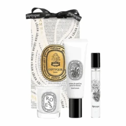 Diptyque Eau Rose Gift Set Candle 35g Eau De Toillette 7.5ml Hand Cream 45ml (Blemished Box)