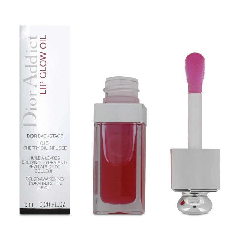 Dior Addict Lip Glow Oil 015 Cherry (Blemished Box) 2 Dior Addict Lip Glow Oil 015 Cherry (Blemished Box) - Image 2