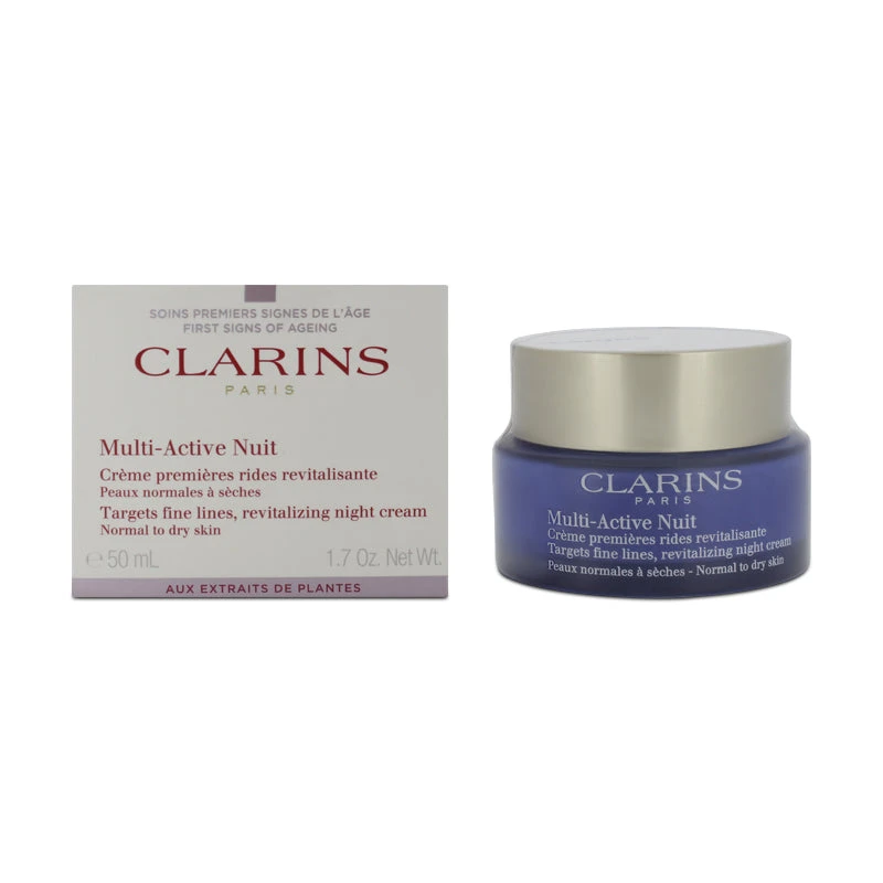 Clarins Multi-Active Nuit Revitalising Cream 50ml Normal To Dry Skin 2 Clarins Multi-Active Nuit Revitalising Cream 50ml Normal To Dry Skin - Image 2