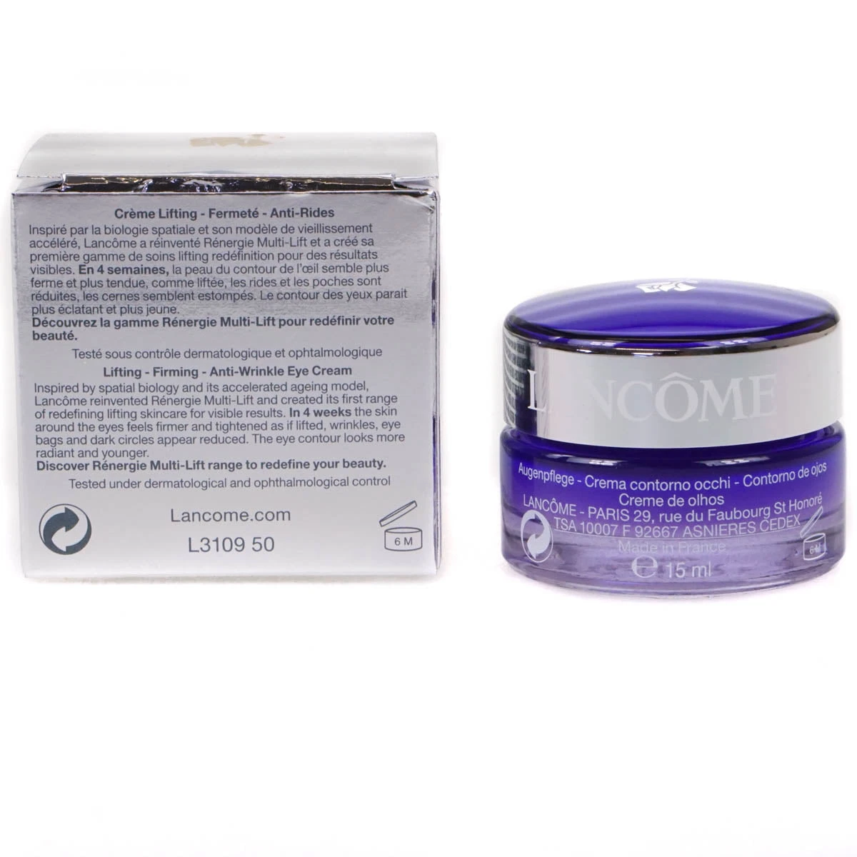 Lancome Renergie Yeux Anti Wrinkle Firming Eye Cream 15ml 3 Lancome Renergie Yeux Anti Wrinkle Firming Eye Cream 15ml - Image 3