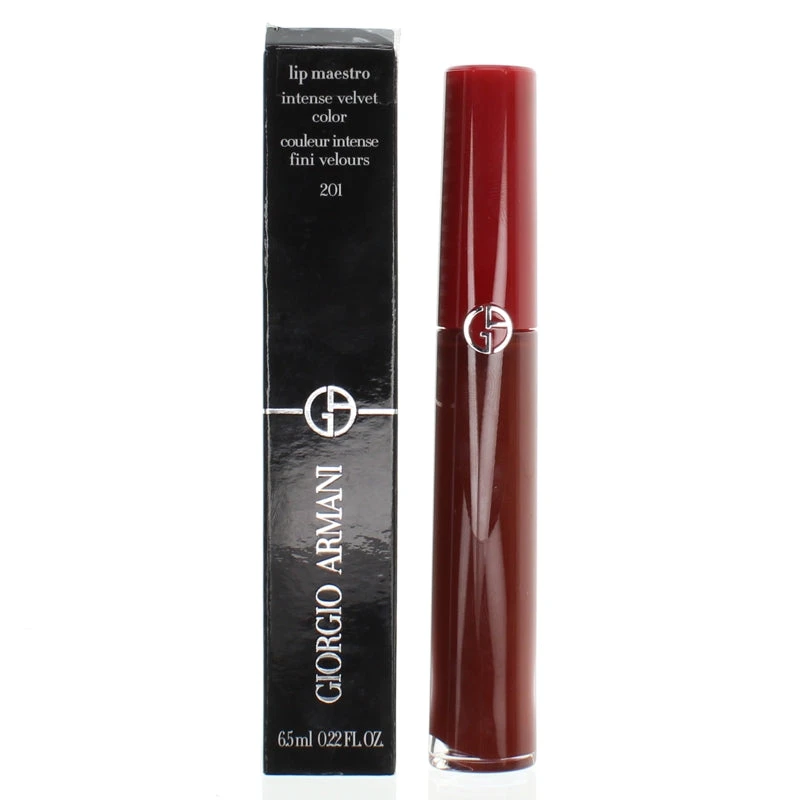 Giorgio Armani Lip Maestro Red Liquid Lipstick 201 (Blemished Box) 2 Giorgio Armani Lip Maestro Red Liquid Lipstick 201 (Blemished Box) - Image 2