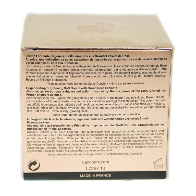 Lancome Absolue Regenerating Brightening Face Cream 60ml (Blemished Box) 3 Lancome Absolue Regenerating Brightening Face Cream 60ml (Blemished Box) - Image 3