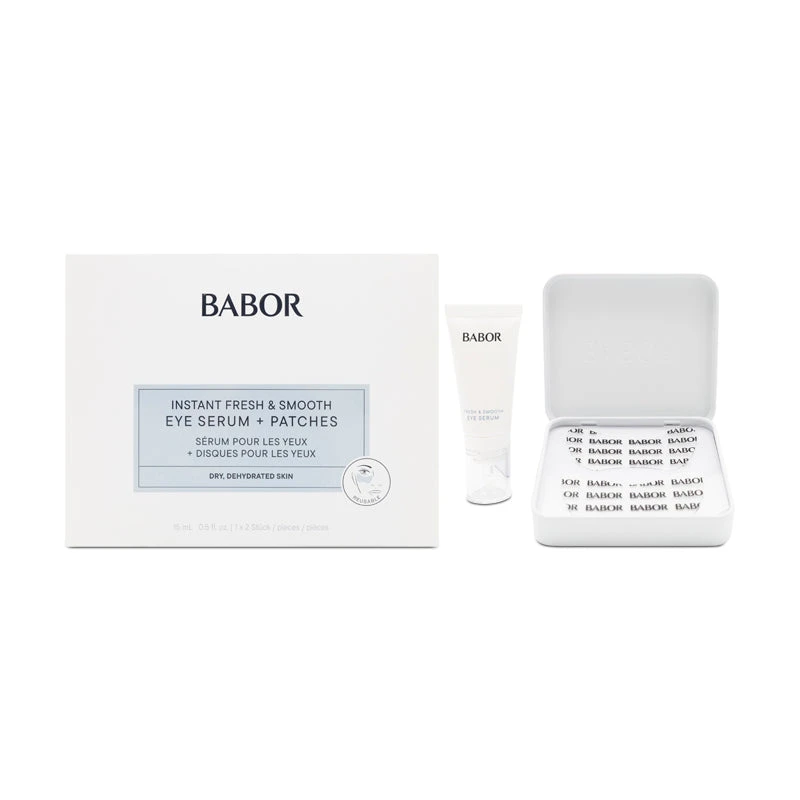 Babor Instant Fresh & Smooth Eye Serum + Patches (Blemished Box) 1 Babor Instant Fresh & Smooth Eye Serum + Patches (Blemished Box)