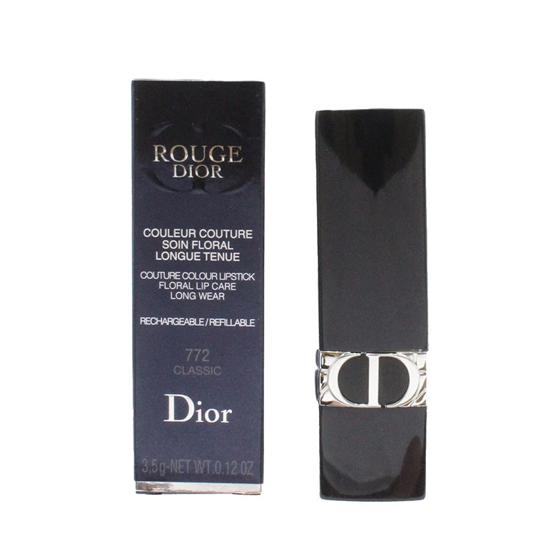 Dior Rouge Dior Refillable Pink Lipstick 772 Classic Matte 2 Dior Rouge Dior Refillable Pink Lipstick 772 Classic Matte - Image 2